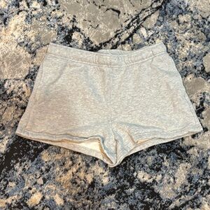 Gray Aritzia TNA Cozy Fleece Boyfriend Basic 3" Sweatshorts Size S
